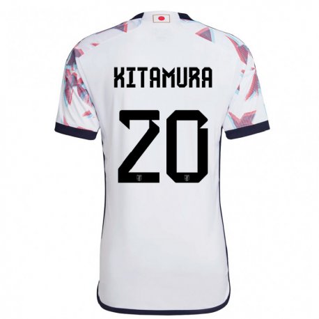 Kandiny Hombre Camiseta Japón Nanami Kitamura #20 Blanco 2ª Equipación 22-24 La Camisa Chile