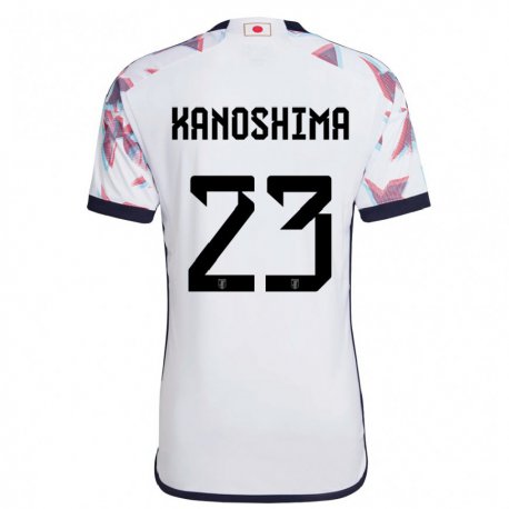 Kandiny Hombre Camiseta Japón Yu Kanoshima #23 Blanco 2ª Equipación 22-24 La Camisa Chile