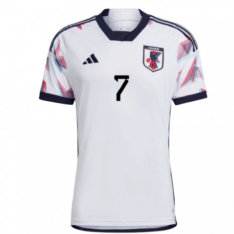 Kandiny Hombre Camiseta Japón Kosuke Matsumura #7 Blanco 2ª Equipación 22-24 La Camisa Chile