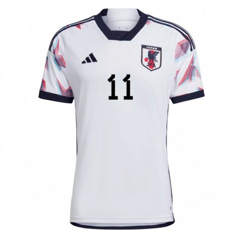 Kandiny Hombre Camiseta Japón Kishin Gokita #11 Blanco 2ª Equipación 22-24 La Camisa Chile