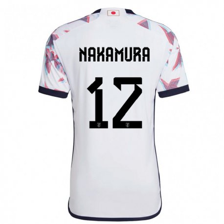 Kandiny Hombre Camiseta Japón Keisuke Nakamura #12 Blanco 2ª Equipación 22-24 La Camisa Chile