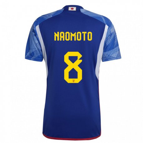 Kandiny Mujer Camiseta Japón Hikaru Naomoto #8 Azul Real 1ª Equipación 22-24 La Camisa Chile