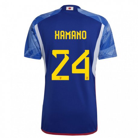 Kandiny Mujer Camiseta Japón Maika Hamano #24 Azul Real 1ª Equipación 22-24 La Camisa Chile