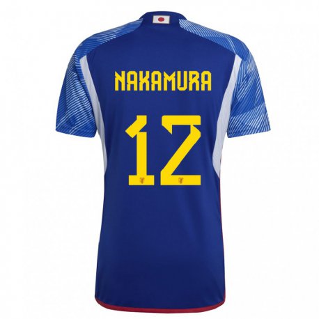Kandiny Mujer Camiseta Japón Keisuke Nakamura #12 Azul Real 1ª Equipación 22-24 La Camisa Chile