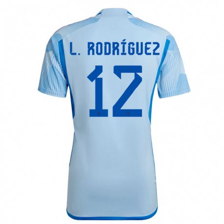 Kandiny Mujer Camiseta España Lucia Rodriguez #12 Cielo Azul 2ª Equipación 22-24 La Camisa Chile