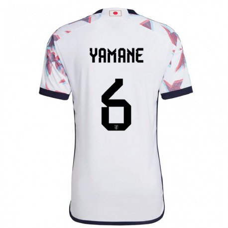 Kandiny Mujer Camiseta Japón Riku Yamane #6 Blanco 2ª Equipación 22-24 La Camisa Chile