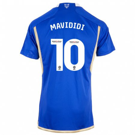 Kandiny Niño Camiseta Stephy Mavididi #10 Azul 1ª Equipación 2023/24 La Camisa Chile
