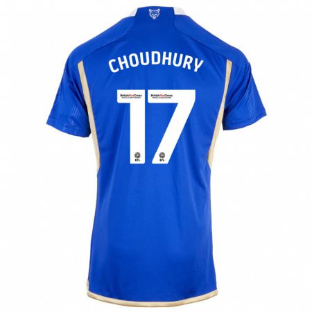 Kandiny Niño Camiseta Hamza Choudhury #17 Azul 1ª Equipación 2023/24 La Camisa Chile