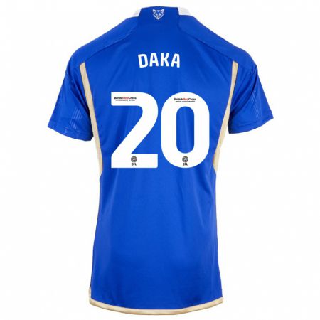 Kandiny Niño Camiseta Patson Daka #20 Azul 1ª Equipación 2023/24 La Camisa Chile