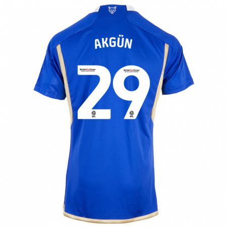 Kandiny Niño Camiseta Yunus Akgün #29 Azul 1ª Equipación 2023/24 La Camisa Chile