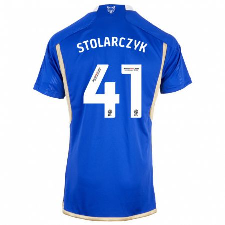 Kandiny Niño Camiseta Jakub Stolarczyk #41 Azul 1ª Equipación 2023/24 La Camisa Chile