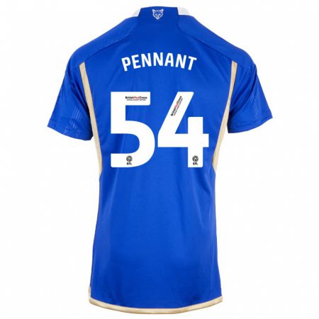 Kandiny Niño Camiseta Kian Pennant #54 Azul 1ª Equipación 2023/24 La Camisa Chile