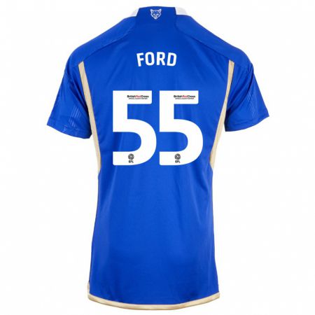 Kandiny Niño Camiseta Harvey Godsmark-Ford #55 Azul 1ª Equipación 2023/24 La Camisa Chile