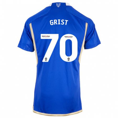 Kandiny Niño Camiseta Ben Grist #70 Azul 1ª Equipación 2023/24 La Camisa Chile