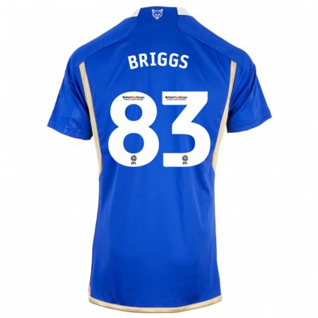 Kandiny Niño Camiseta Logan Briggs #83 Azul 1ª Equipación 2023/24 La Camisa Chile