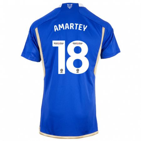 Kandiny Niño Camiseta Daniel Amartey #18 Azul 1ª Equipación 2023/24 La Camisa Chile