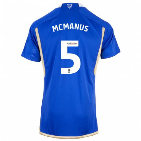 Kandiny Niño Camiseta Abbie Mcmanus #5 Azul 1ª Equipación 2023/24 La Camisa Chile