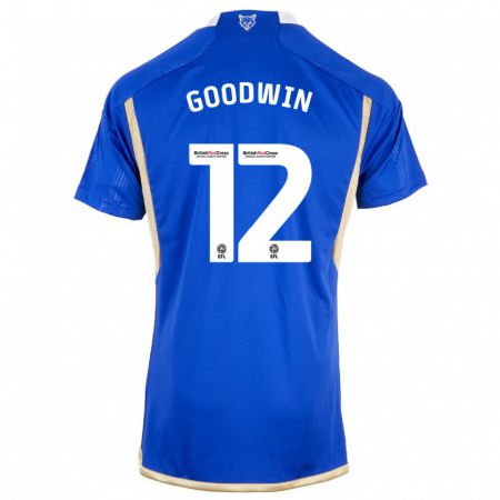 Kandiny Niño Camiseta Missy Goodwin #12 Azul 1ª Equipación 2023/24 La Camisa Chile