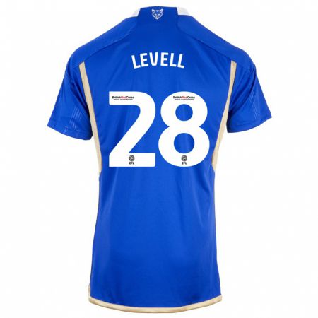 Kandiny Niño Camiseta Kirstie Levell #28 Azul 1ª Equipación 2023/24 La Camisa Chile