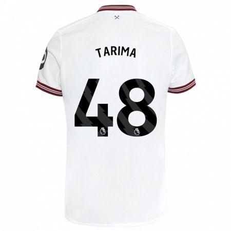 Kandiny Niño Camiseta Sean Tarima #48 Blanco 2ª Equipación 2023/24 La Camisa Chile