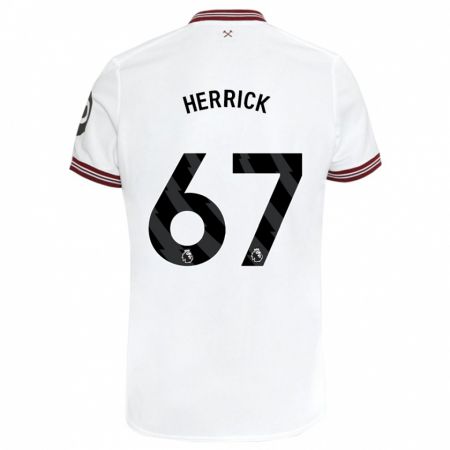 Kandiny Niño Camiseta Finlay Herrick #67 Blanco 2ª Equipación 2023/24 La Camisa Chile