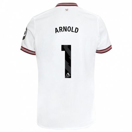 Kandiny Niño Camiseta Mackenzie Arnold #1 Blanco 2ª Equipación 2023/24 La Camisa Chile