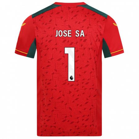 Kandiny Niño Camiseta José Sá #1 Rojo 2ª Equipación 2023/24 La Camisa Chile