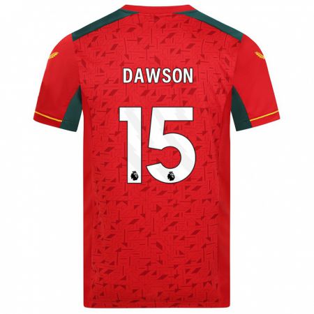 Kandiny Niño Camiseta Craig Dawson #15 Rojo 2ª Equipación 2023/24 La Camisa Chile