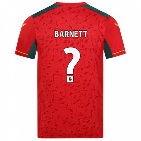 Kandiny Niño Camiseta Ty Barnett #0 Rojo 2ª Equipación 2023/24 La Camisa Chile