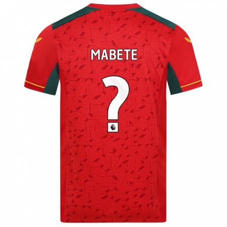Kandiny Niño Camiseta Filozofe Mabete #0 Rojo 2ª Equipación 2023/24 La Camisa Chile