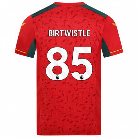 Kandiny Niño Camiseta Harry Birtwistle #85 Rojo 2ª Equipación 2023/24 La Camisa Chile