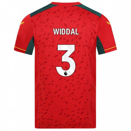 Kandiny Niño Camiseta Natalie Widdal #3 Rojo 2ª Equipación 2023/24 La Camisa Chile