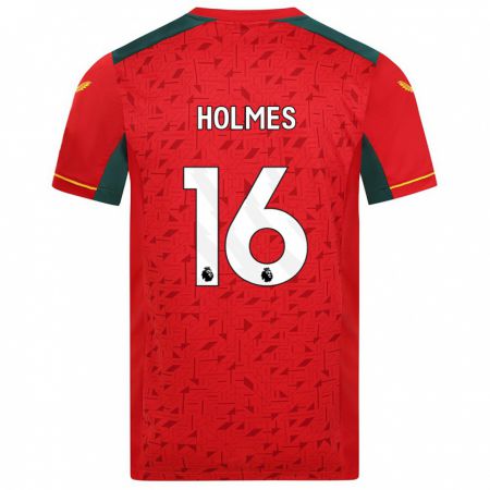 Kandiny Niño Camiseta Summer Holmes #16 Rojo 2ª Equipación 2023/24 La Camisa Chile