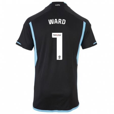 Kandiny Niño Camiseta Danny Ward #1 Negro 2ª Equipación 2023/24 La Camisa Chile