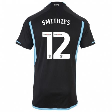 Kandiny Niño Camiseta Alex Smithies #12 Negro 2ª Equipación 2023/24 La Camisa Chile