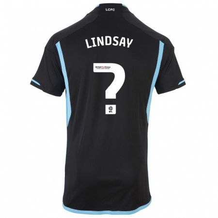 Kandiny Niño Camiseta Jahmari Lindsay #0 Negro 2ª Equipación 2023/24 La Camisa Chile