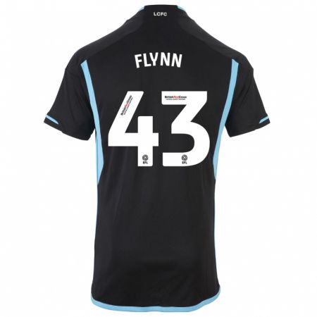 Kandiny Niño Camiseta Shane Flynn #43 Negro 2ª Equipación 2023/24 La Camisa Chile