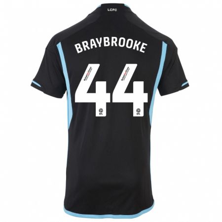 Kandiny Niño Camiseta Sammy Braybrooke #44 Negro 2ª Equipación 2023/24 La Camisa Chile