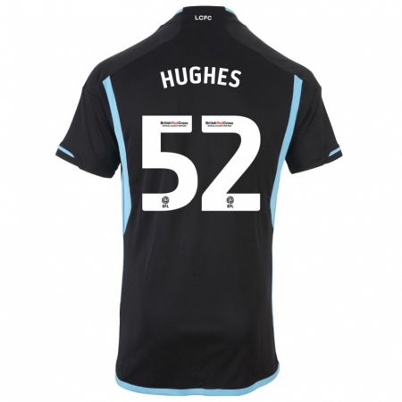 Kandiny Niño Camiseta Iestyn Hughes #52 Negro 2ª Equipación 2023/24 La Camisa Chile