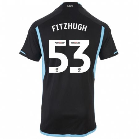 Kandiny Niño Camiseta Ethan Fitzhugh #53 Negro 2ª Equipación 2023/24 La Camisa Chile
