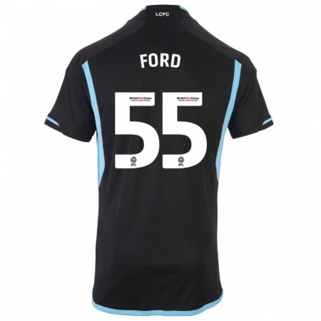Kandiny Niño Camiseta Harvey Godsmark-Ford #55 Negro 2ª Equipación 2023/24 La Camisa Chile