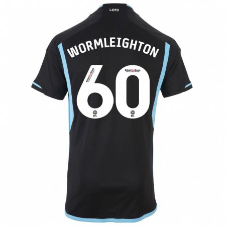 Kandiny Niño Camiseta Joe Wormleighton #60 Negro 2ª Equipación 2023/24 La Camisa Chile