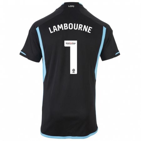 Kandiny Niño Camiseta Demi Lambourne #1 Negro 2ª Equipación 2023/24 La Camisa Chile