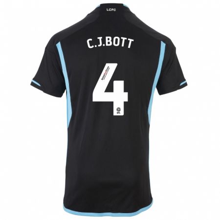 Kandiny Niño Camiseta C. J. Bott #4 Negro 2ª Equipación 2023/24 La Camisa Chile