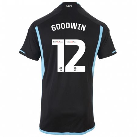 Kandiny Niño Camiseta Missy Goodwin #12 Negro 2ª Equipación 2023/24 La Camisa Chile