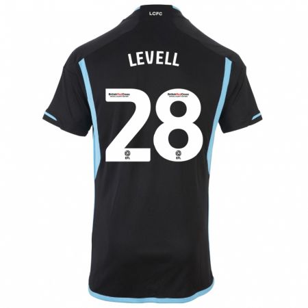 Kandiny Niño Camiseta Kirstie Levell #28 Negro 2ª Equipación 2023/24 La Camisa Chile