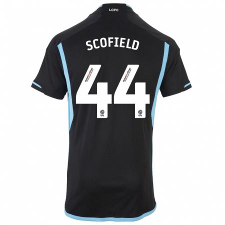 Kandiny Niño Camiseta Connie Scofield #44 Negro 2ª Equipación 2023/24 La Camisa Chile