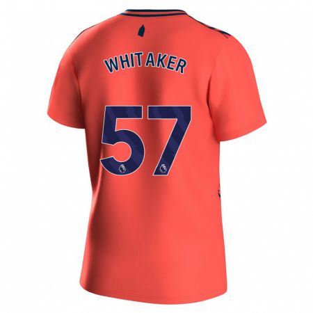 Kandiny Niño Camiseta Charlie Whitaker #57 Coralino 2ª Equipación 2023/24 La Camisa Chile