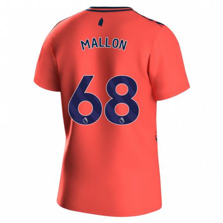 Kandiny Niño Camiseta Mathew Mallon #68 Coralino 2ª Equipación 2023/24 La Camisa Chile