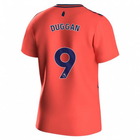 Kandiny Niño Camiseta Toni Duggan #9 Coralino 2ª Equipación 2023/24 La Camisa Chile
